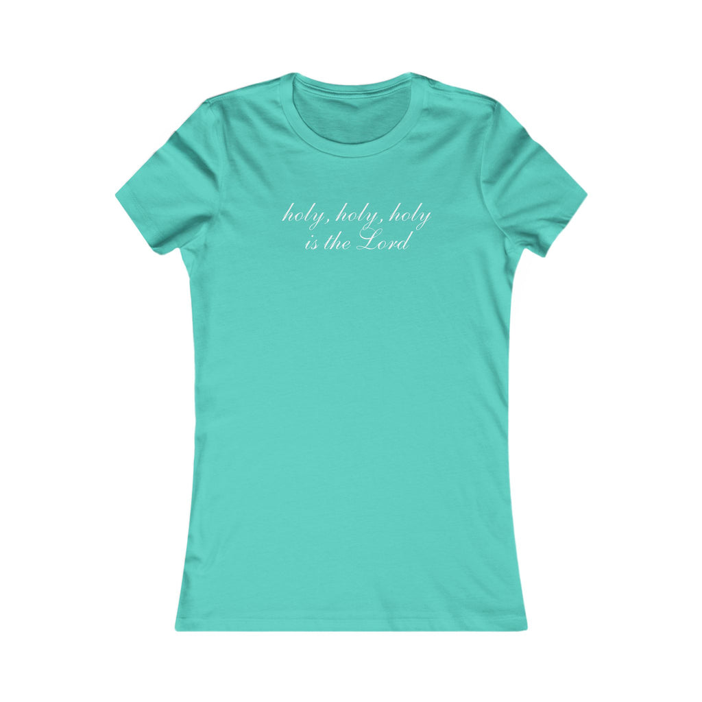 Holy, Holy, Holy Christian Women's Tee — Script Faith Shirt