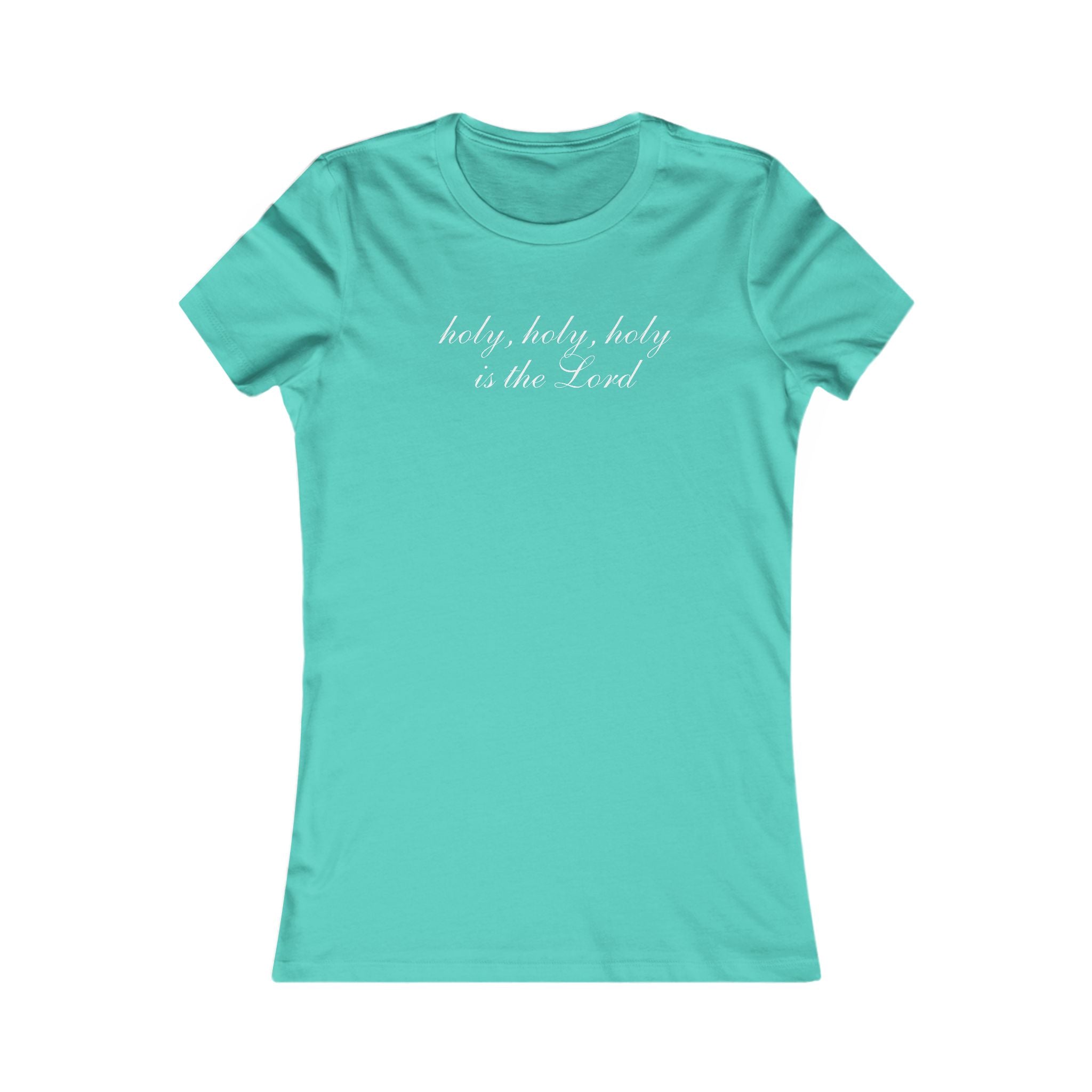 Holy, Holy, Holy Christian Women's Tee — Script Faith Shirt