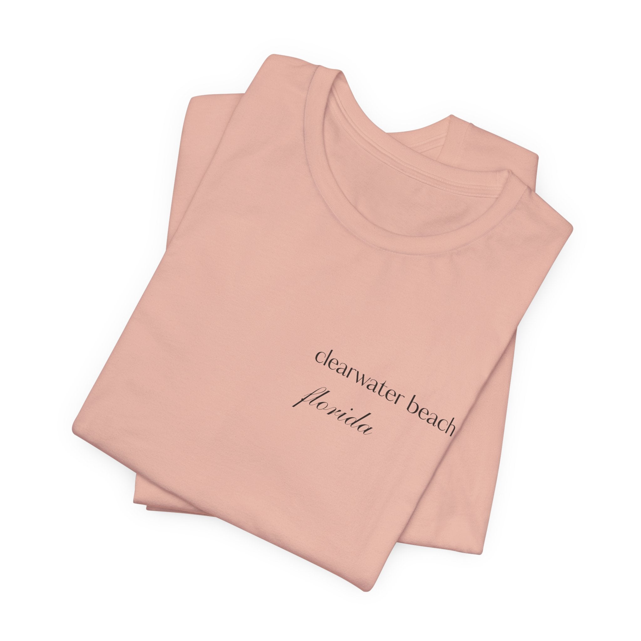 Clearwater Beach Florida Palm Tree Tee — Minimal Coastal Vacation T-Shirt