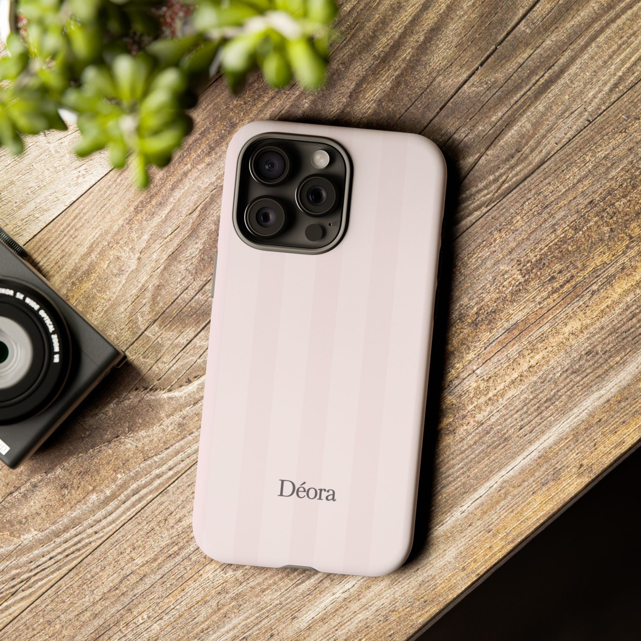 Tough Cases — Slim Protective Phone Case (Pastel Pink Stripe)