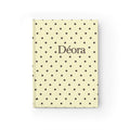 Polka Dot Personalized Journal — "Déora" Ruled Notebook
