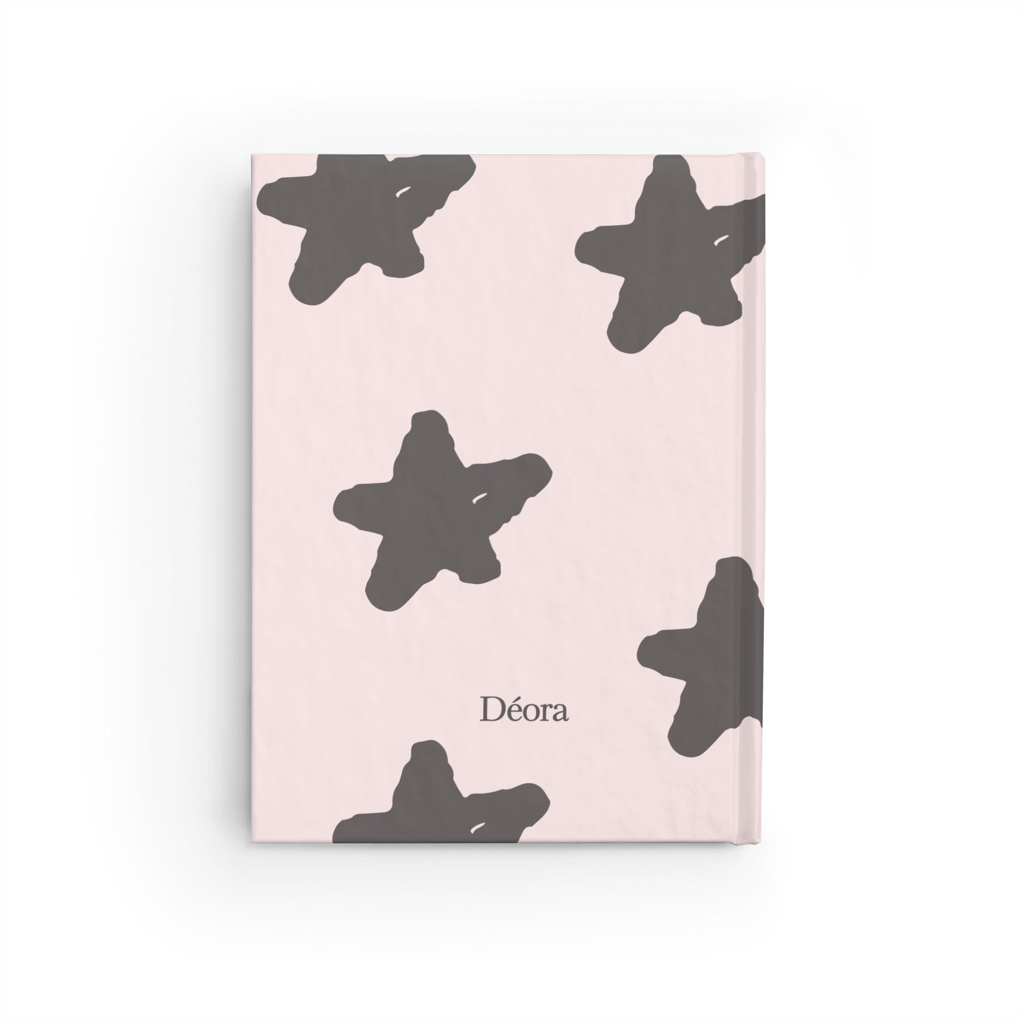 Pink Star Pattern Personalized Journal — Ruled Lined Notebook