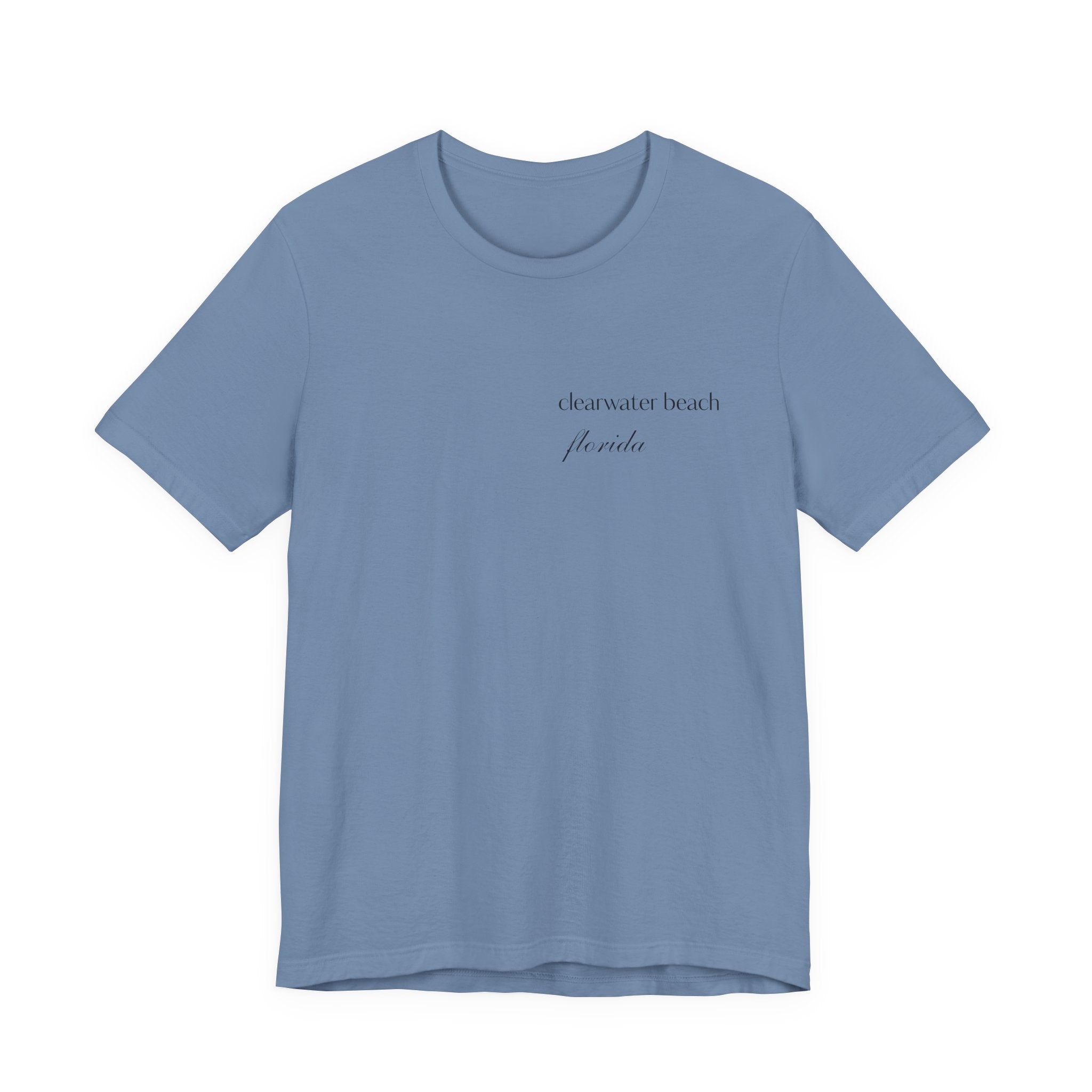 Clearwater Beach Florida Palm Tree Tee — Minimal Coastal Vacation T-Shirt
