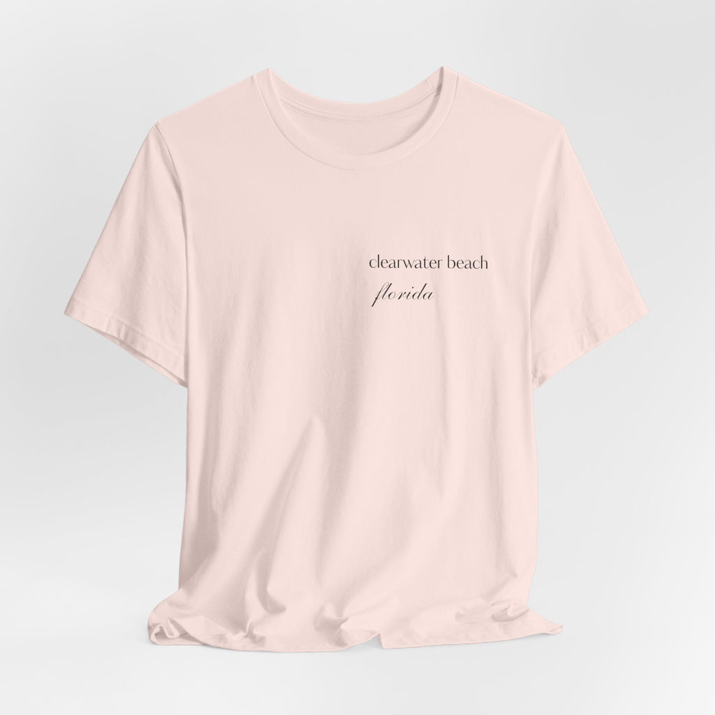 Clearwater Beach Florida Palm Tree Tee — Minimal Coastal Vacation T-Shirt